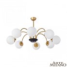 Люстра с плафонами шар 312066/D940/8 BS/BK Arte Milano AM