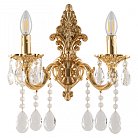 Бра с хрустальными подвесками Bohemia Ivele Crystal AL7801B14/2/175 A G