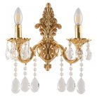 Бра с хрустальными подвесками Bohemia Ivele Crystal AL7801B14/2/175 A G