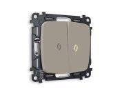 Комплект механизма 2-клавишного выключателя Ambrella Volt MO364010 QUANT