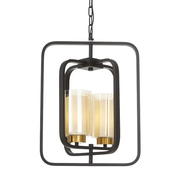 Подвесной светильник Lumina Deco LDP 1238-2 BK+MD Indivia Подвесной светильник Lumina Deco LDP 1238-2 BK+MD Indivia