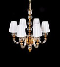 Хрустальная подвесная люстра Lumina Deco LDP 5012-6 WT STEFANEA