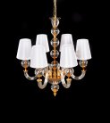 Хрустальная подвесная люстра Lumina Deco LDP 5012-6 WT STEFANEA