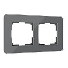 Рамка из стекла на 2 поста Werkel W0022440 Elite графит a057879