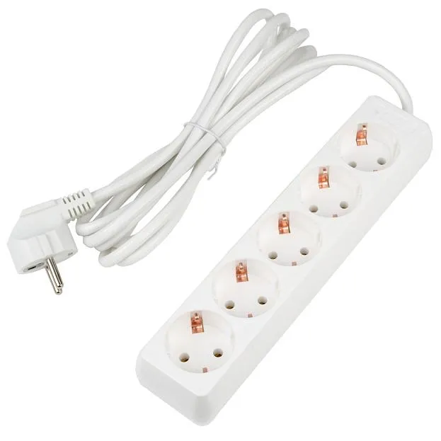 Розеточные блоки, удлинители Uniel S-GCU5-3 WHITE Ultra
