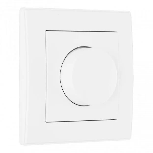 Комплект - диммер 500W с рамкой однопостовой белый пластик Arte Milano SET06-1-48-1 white Комплект - диммер 500W с рамкой однопостовой белый пластик Arte Milano SET06-1-48-1 white