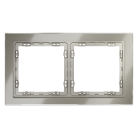 Рамка стеклянная  Voltum VLS110204 S70 на 2 поста, (шелк, стекло)