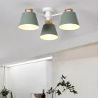 Потолочная люстра SCAD 3 плафона. Цвет зеленый. Lampatron 643-21