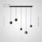 Готовая комбинация светильников PALDIS COMBO 5 ламп. Планка Lampatron 5184-13242