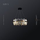 Кольцевые люстры и светильники LAURENT Размер S. Цвет Черный Lampatron laurent-s-black 7513-20914