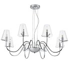 Люстра подв. 8х40W G9 ХРОМ/ПРОЗРАЧНЫЙ Lightstar 758084 DIAFANO