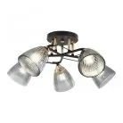 Люстра потолочная с плафонами Arte Milano 322610/5 BK+FG Amalfi