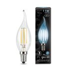 Лампа Gauss 104801211 E14 11W 4100К прозрачная Filament Candle