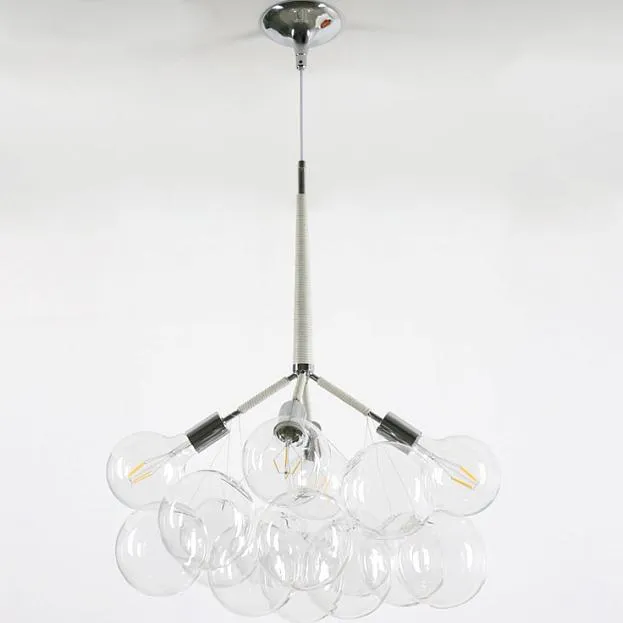 Подвесной светильник LOVELY BUBBLE CHANDELIER FROM PELLE H70 Silver/Black ImperiumLoft 208361-26 102211-26