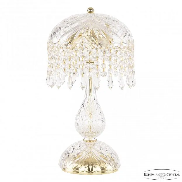 Настольная лампа хрустальная Bohemia Ivele Crystal 14781L1/22 G Drops