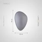 Бра LINDIS WALL Модель C. Цвет дымчатый. Lampatron lindis-wall-c-grey 2960-7096