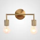 Бра Rh Utilitaire Double Sconce Brass 123264-22 ImperiumLoft