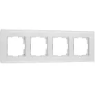 Рамка на 4 поста Werkel W0043101 Senso (белый, стекло soft-touch) a064567