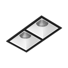 Встраиваемый светодиодный светильник Ledron RISE KIT 2 LED 3000K Black-White