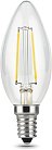 Лампа Gauss 103801211 E14 11W 4100К прозрачная Filament Candle