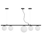 Подвесной светильник Lumina Deco LDP 6012-5 BK+WT Baristica