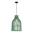 Светильник подвесной Белый/Зеленый E27 1*40W ST-Luce SL1513.503.01 CESTA