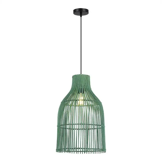 Светильник подвесной Белый/Зеленый E27 1*40W ST-Luce SL1513.503.01 CESTA