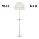 Торшер патина со столиком и бежевым абажуром Citilux CL407921T Базель