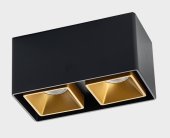 Потолочный светильник ITALLINE FASHION FX2 black + FASHION FXR gold - 2шт.