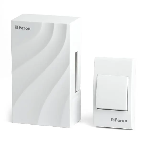 Звонок с кнопкой проводной Feron 48806 DB-102 Звонок с кнопкой проводной Feron 48806 DB-102