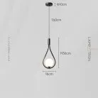 Подвесной светильник HOOP DROP Черненая латунь Lampatron 8622-24066