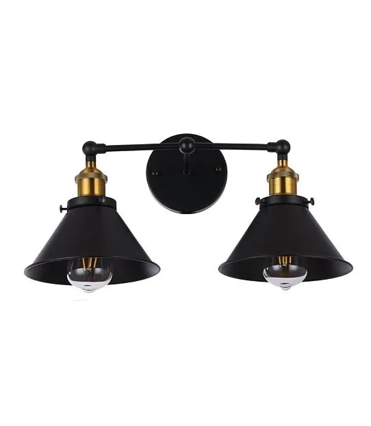 Бра Lumina Deco LDW B018-2 BK Gubi