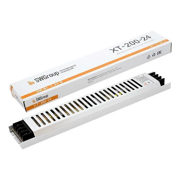 Блок питания SWG XT-200-24 003067 24V 200W IP20 8,3A Блок питания SWG XT-200-24 003067 24V 200W IP20 8,3A