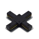 X-образный токопроводящий соединитель для шинопровода, черный, 103х103 мм Donel XС DN01B DN01