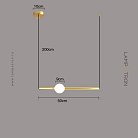 Подвесной светильник WAND HRZ Модель A. Цвет латунь. Размер S Lampatron wand-hrz-a-brass-s 8626-24085
