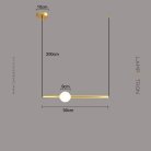 Подвесной светильник WAND HRZ Модель A. Цвет латунь. Размер S Lampatron wand-hrz-a-brass-s 8626-24085