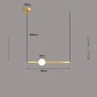 Подвесной светильник WAND HRZ Модель A. Цвет латунь. Размер S Lampatron wand-hrz-a-brass-s 8626-24085