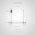 Реечный, рядный светильник TIME TUNNEL WAVY Размер M. Пульт ДУ Lampatron time-tunnel-wavy-m-rc 8895-25157