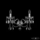 Бра хрустальные Bohemia Ivele Crystal  1413B/2/200/XL Ni