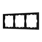 Рамка пластиковая FRM-NOBE-SFPL-3-BK Arlight 054220