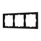 Рамка пластиковая FRM-NOBE-SFPL-3-BK Arlight 054220