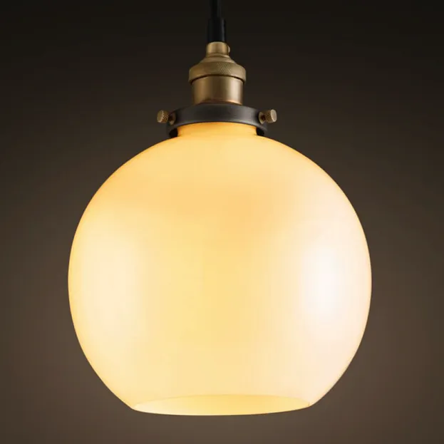 Подвесной светильник Loft Clear Glass Sphere Cloche молочный ImperiumLoft 191635-22 40.189