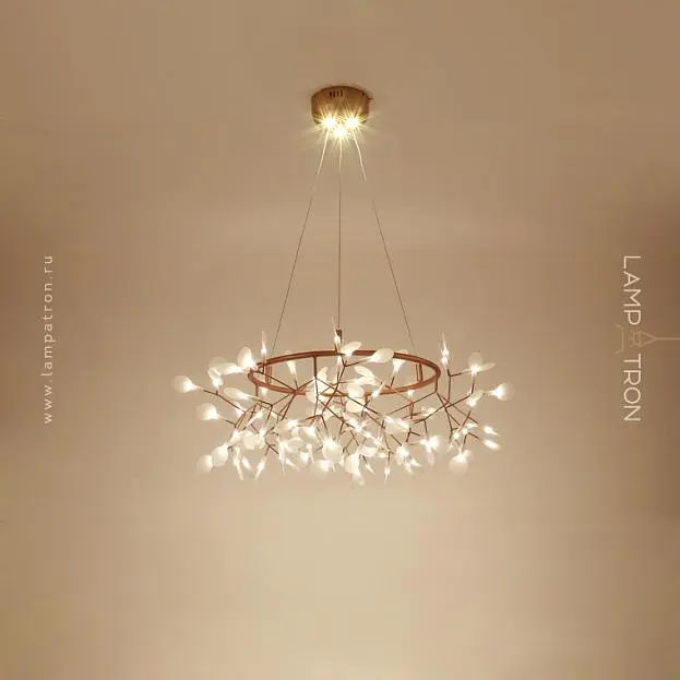 Кольцевые люстры и светильники LEAVES R Ø 80 см (108 LED). С подсветкой в чаше. Lampatron 2163-3741 Кольцевые люстры и светильники LEAVES R Ø 80 см (108 LED). С подсветкой в чаше. Lampatron 2163-3741