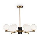 Люстра на штанге Freya FR5230PL-06BS Marble