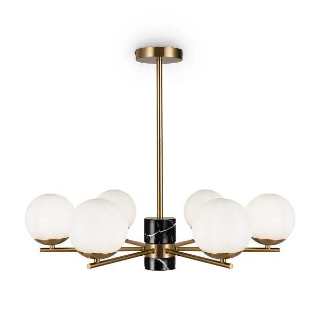 Люстра на штанге Freya FR5230PL-06BS Marble