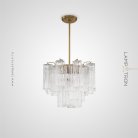Люстра WIEN 4 лампы. Прозрачное стекло Lampatron wien-4-gold-clear 8846-25453