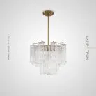 Люстра WIEN 4 лампы. Прозрачное стекло Lampatron wien-4-gold-clear 8846-25453