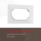 Рамка для двойной розетки 502.01-double.white Arte Milano am