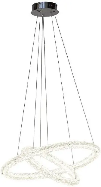 Подвесная люстра AM Group OVALE CH D600+400