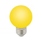 Лампочка светодиодная Volpe LED-G60-3W/YELLOW/E27/FR/С